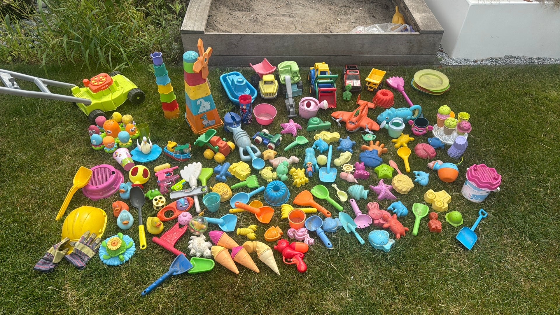 Zandbak / tuin items, Ophalen, Gebruikt