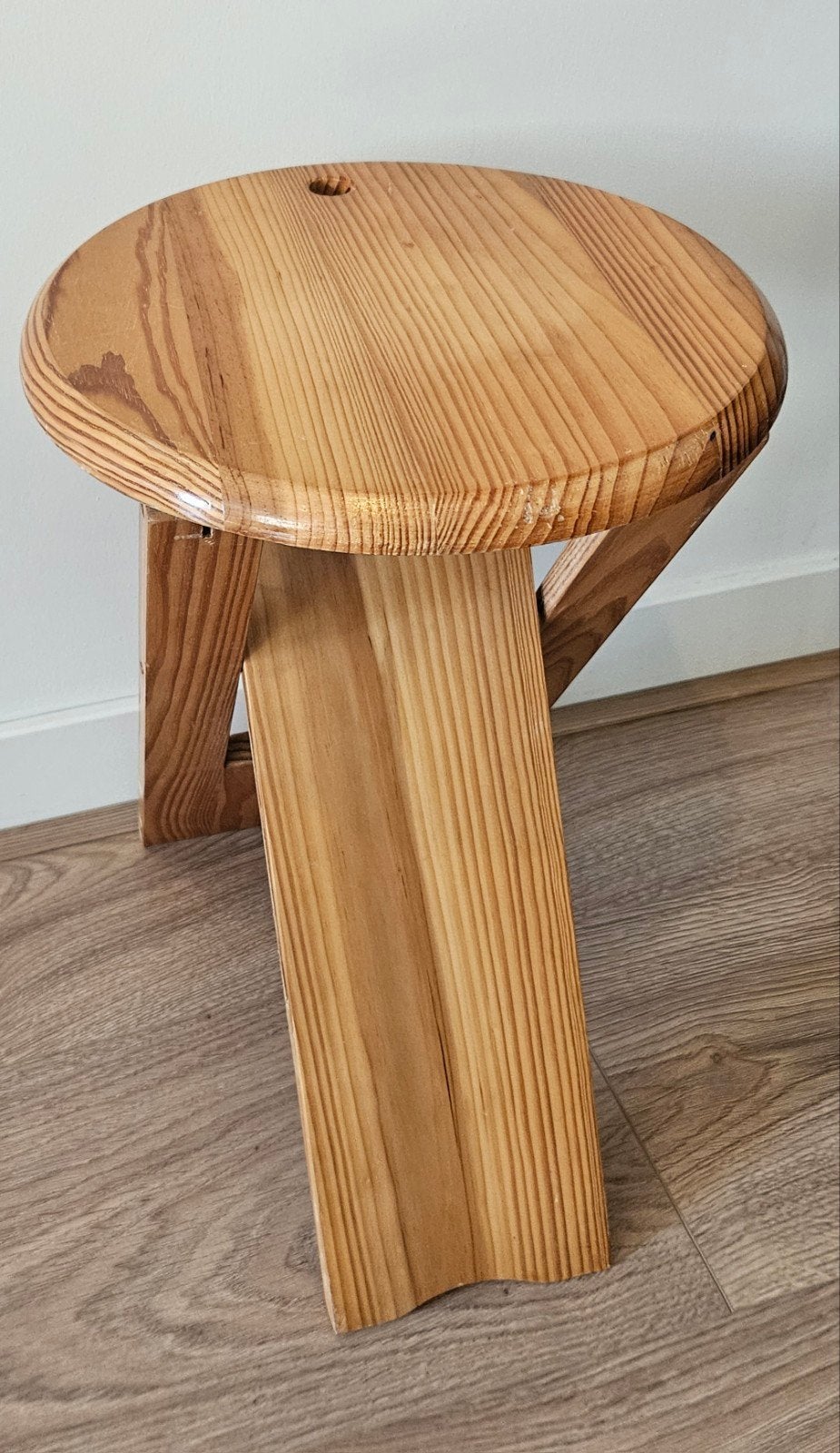 Roger Tallon? Adrian Reed? Suzy stool? Vintage krukje, Huis en Inrichting, Ophalen of Verzenden, Hout