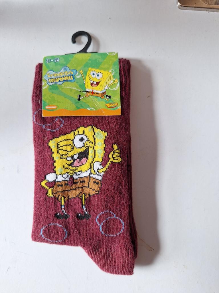 Nieuw! Sponge Bob sokken mt 31-34, Sponge Bob SquarePants, Jongen of Meisje, Nieuw, Ophalen of Verzenden