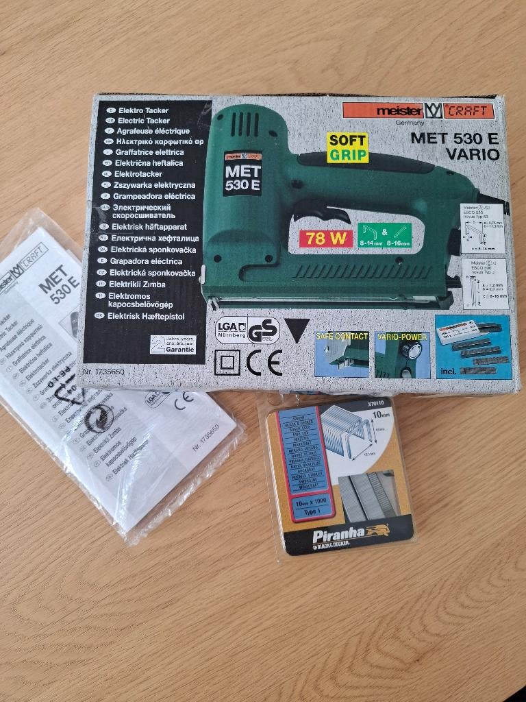 Elektro-tacker Meister, Ophalen of Verzenden, Zo goed als nieuw