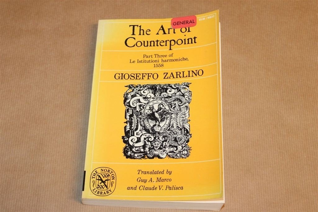 Contrapunt Muziektheorie — Renaissance Studie Zarlino [EN], Ophalen of Verzenden, Gelezen, Artiest