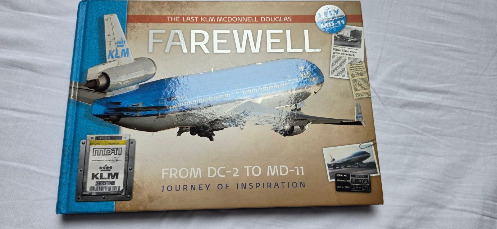 KLM Farewell MD-11 Boek - Van DC-2 tot MD-11, Verzamelen, Ophalen of Verzenden, Nieuw, Boek of Tijdschrift