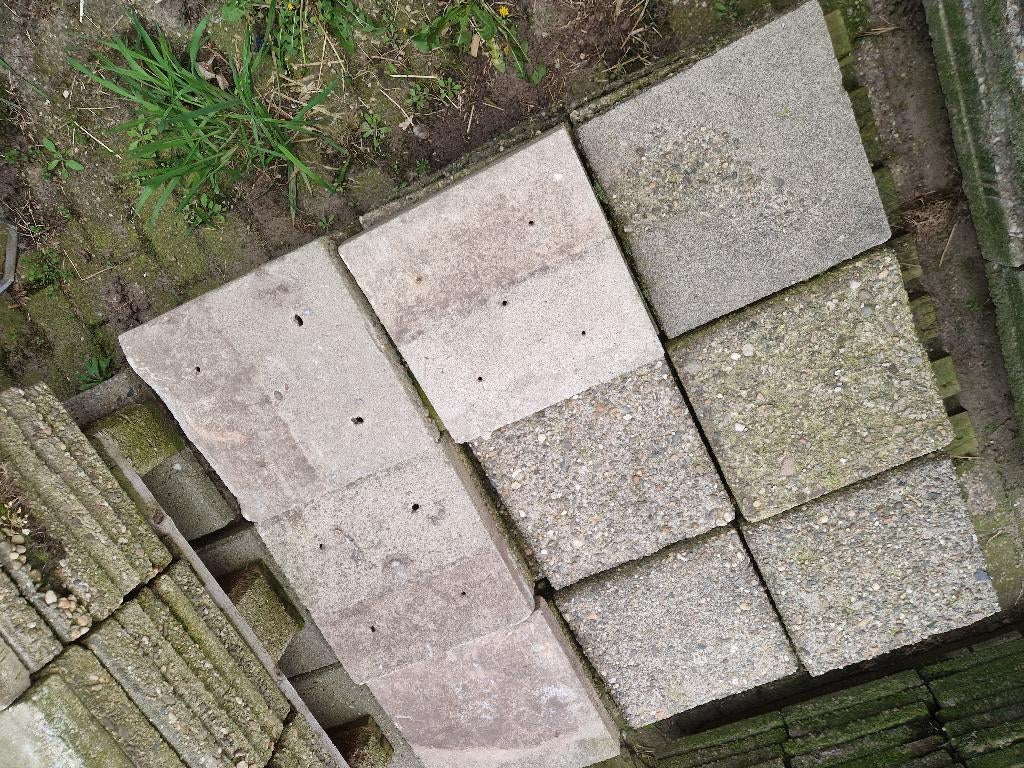 Stenen, Tuin en Terras, Tegels en Klinkers, Ophalen, Gebruikt, Beton, Terrastegels