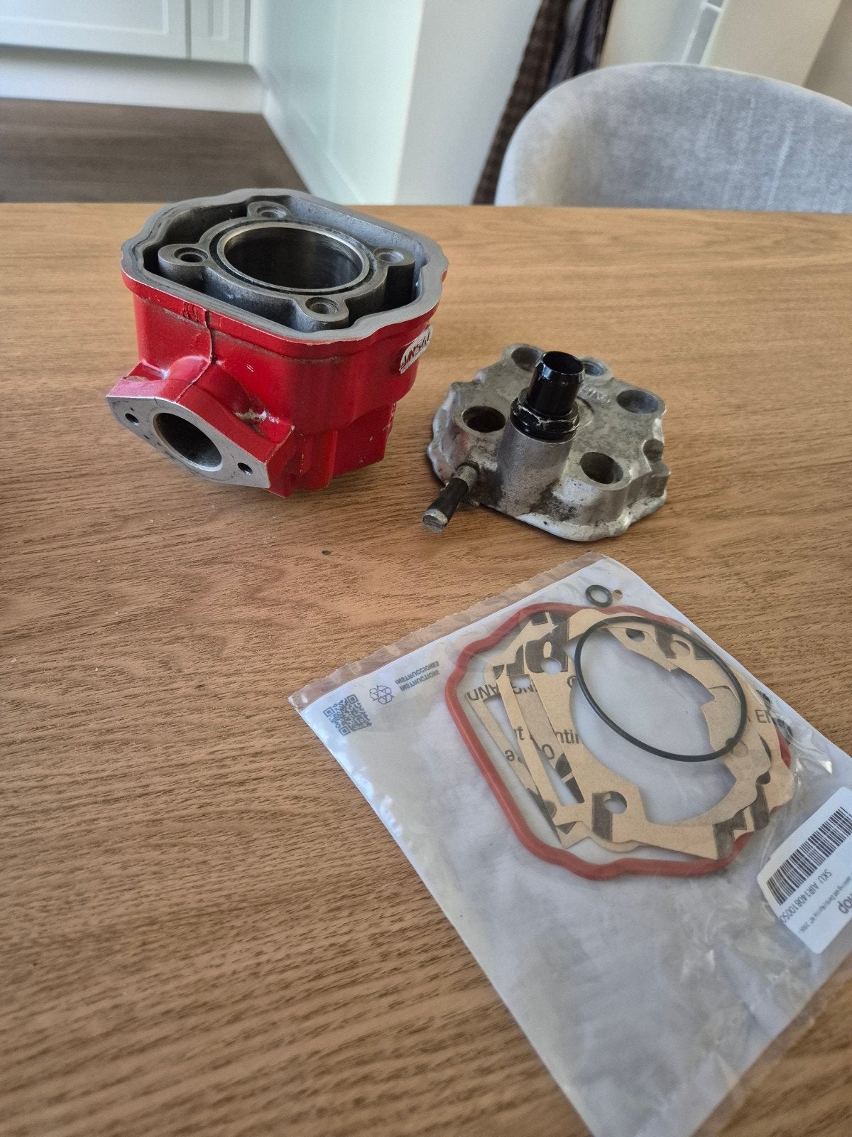airsal xtreme 80cc derbi nt cilinder zgan, Ophalen of Verzenden, Zo goed als nieuw, Cilinder