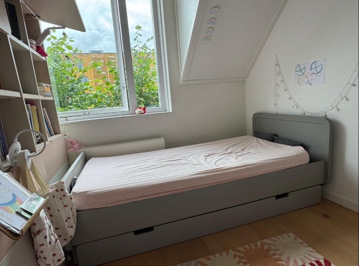 Kinderbed 90x200 met lade - Laurette (rond bed), Ophalen, Gebruikt, 90 cm, Eenpersoons