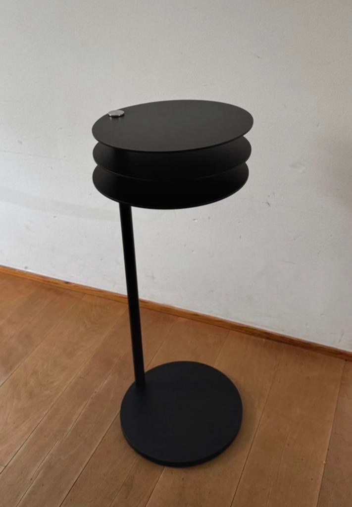 2 Design Bijzettafeltje met 3 draai plateaus (Concept Malo), Overige materialen, Minder dan 55 cm, Rond, Modern - design