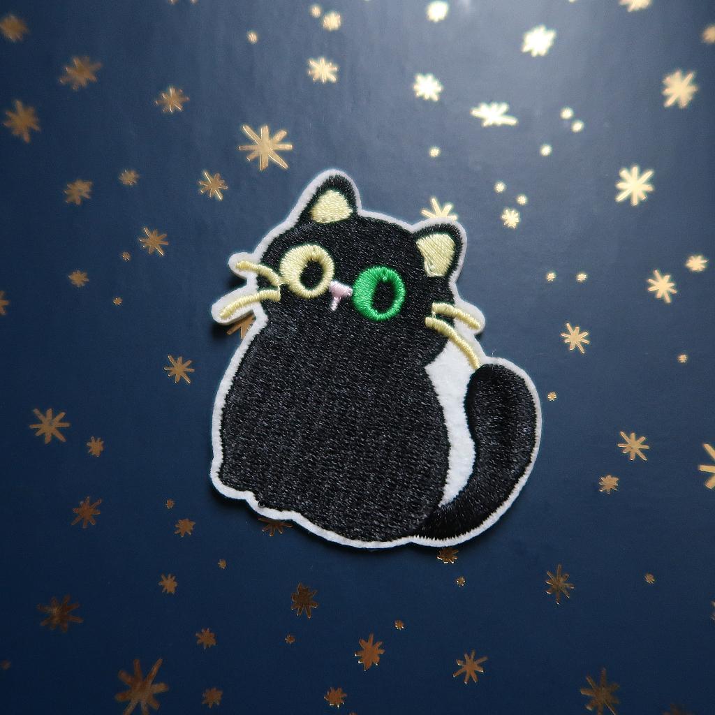 Kat opstrijkplaatje Patch Badge Applique, Verzenden, Nieuw, Overige applicaties