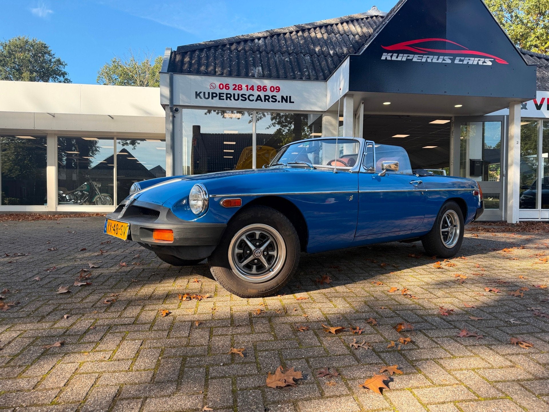 MG B type 1.8 Roadster alle facturen aanwezig recent groot o, Auto's, B, Achterwielaandrijving, Gebruikt, Blauw