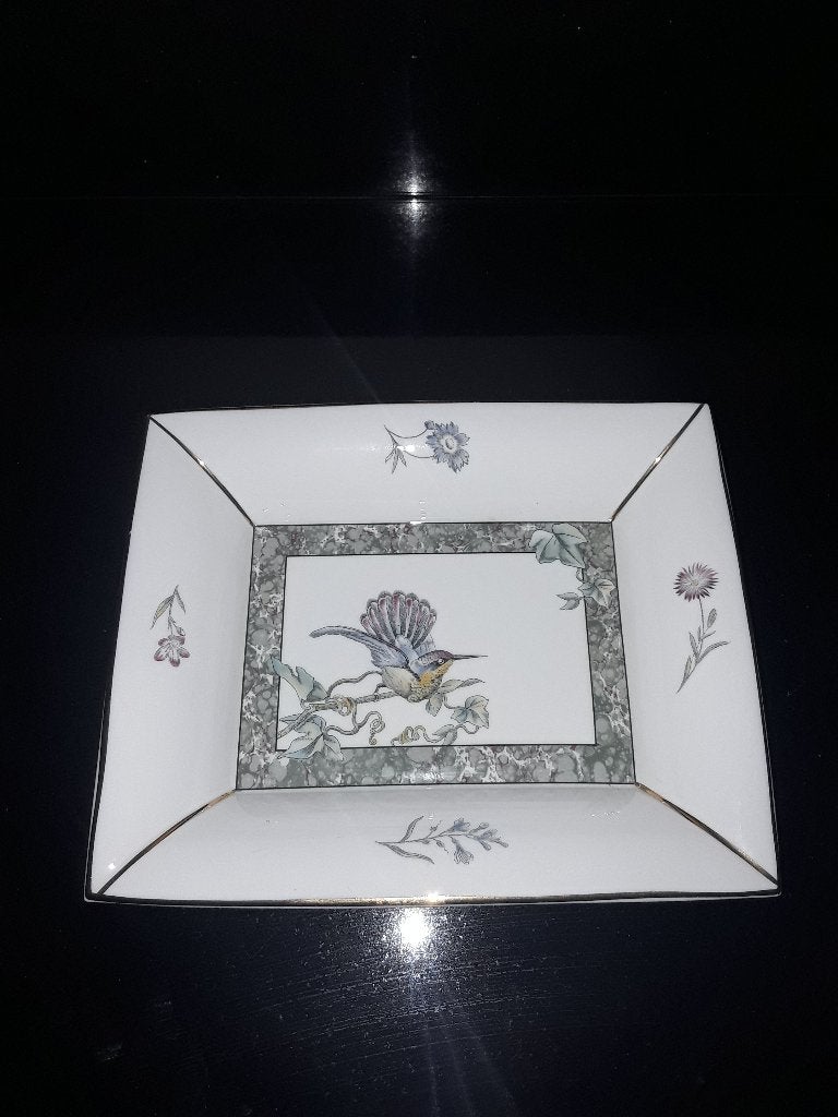 Wedgwood rechthoekige schaal Hummingbird, Verzenden, Overige stijlen, Wedgwood, Porselein