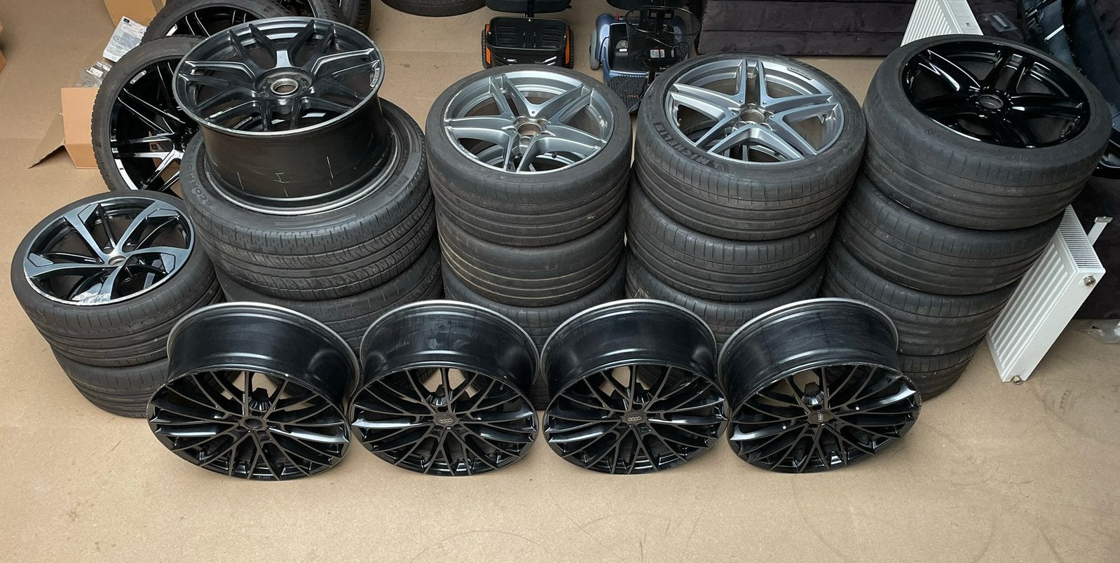 Mercedes velgen E63, C63, G63, S63 Audi RS5 en E-Tron, Ophalen
