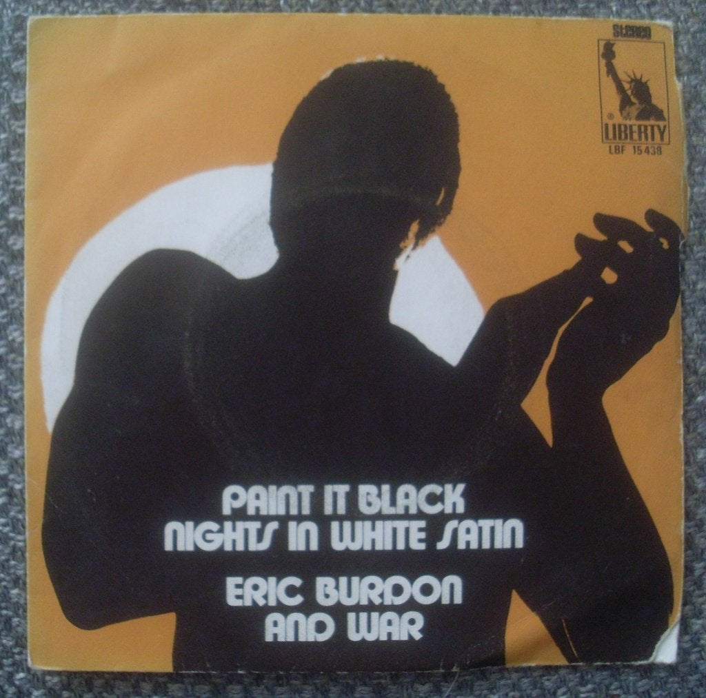 Eric Burdon and War - Paint It Black / Nights In White Satin, Cd's en Dvd's, Vinyl Singles, Ophalen of Verzenden, Gebruikt, Rock en Metal