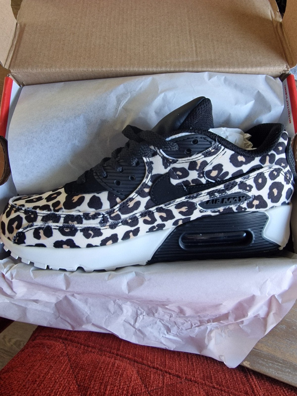 Nike Air Max 90 Leopard Print Sneakers, Ophalen