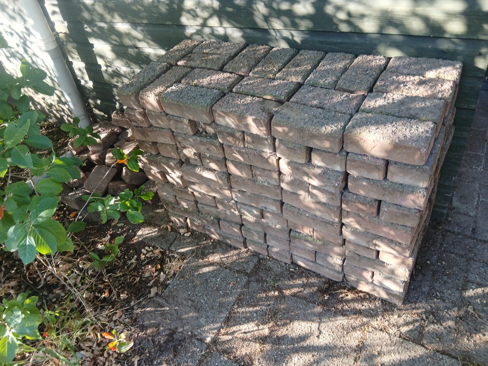 partij betonklinkers en vierkante stenen, Ophalen, Gebruikt, Klinkers, 10 m² of meer