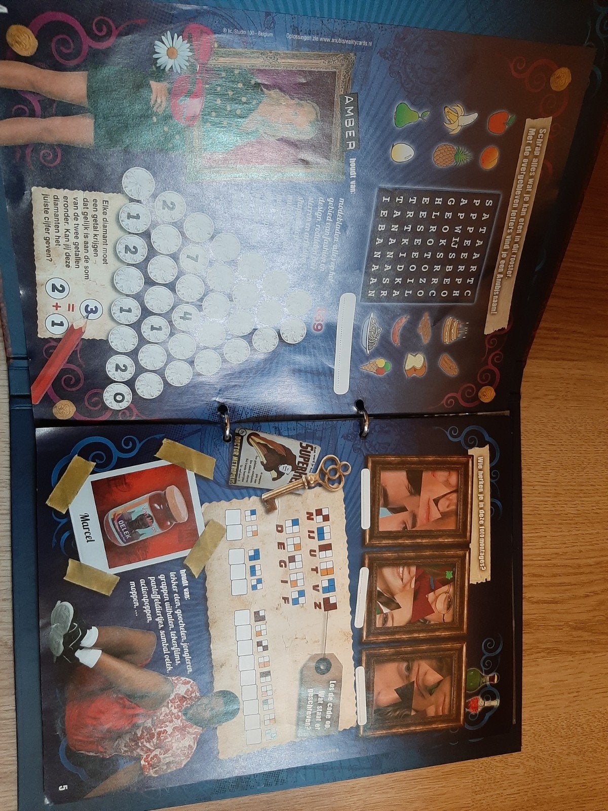 Het huis Anubis reality cards verzamelmap, Ophalen of Verzenden