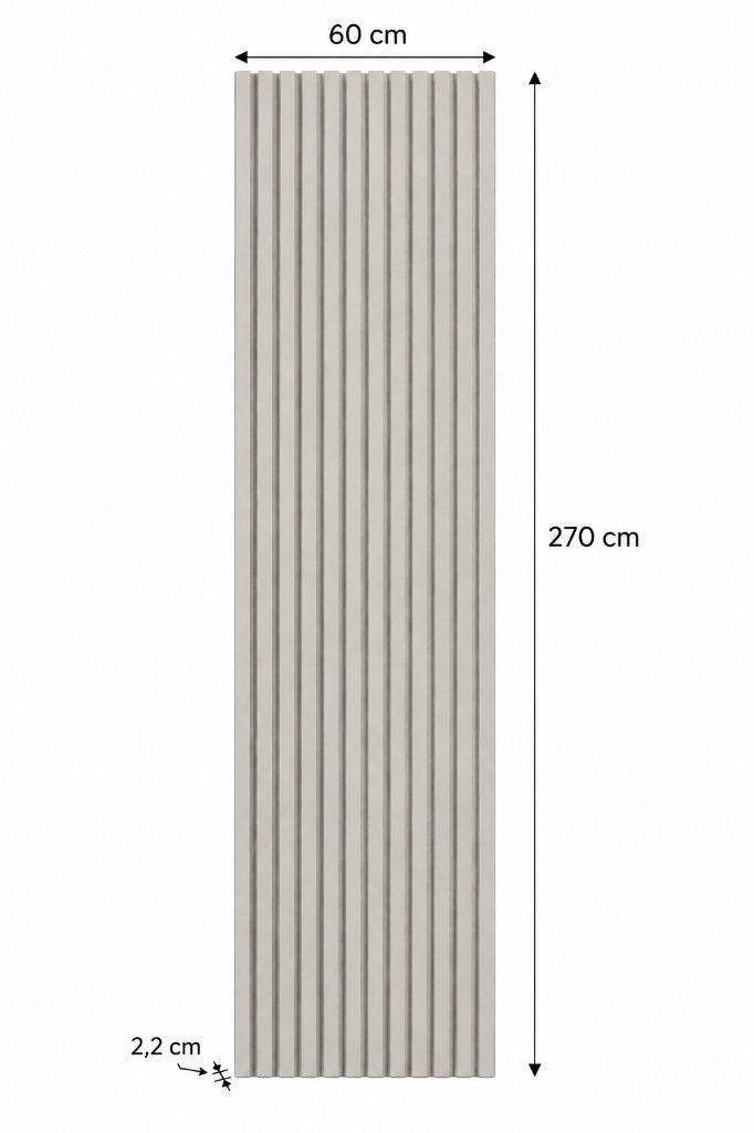 Beige akoestische paneel 60/270/2,2 cm, Ophalen, Nieuw