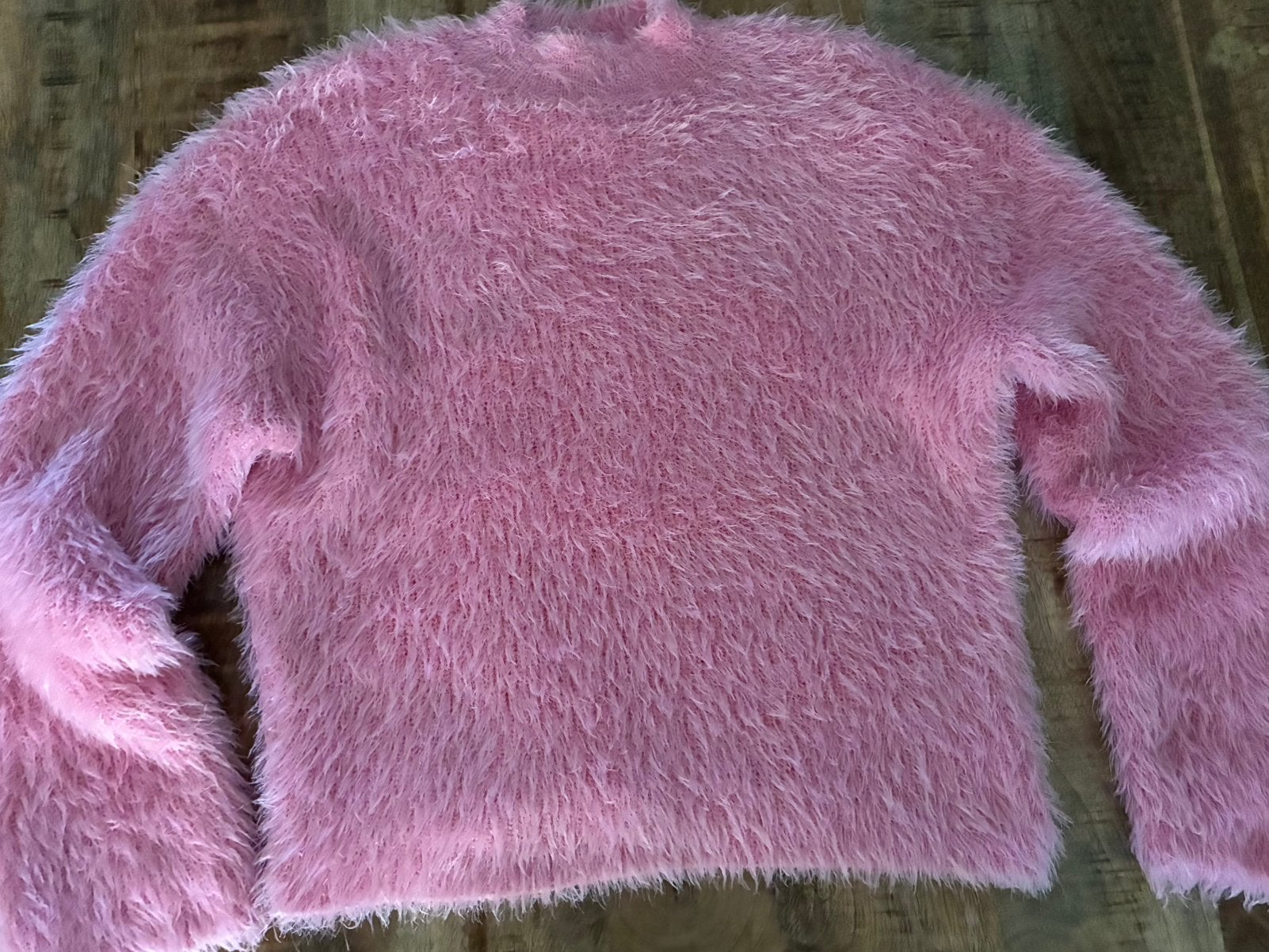 Roze fluffy trui van Only, maat S, Kleding | Dames, Ophalen of Verzenden, Zo goed als nieuw, Maat 38/40 (M), Roze