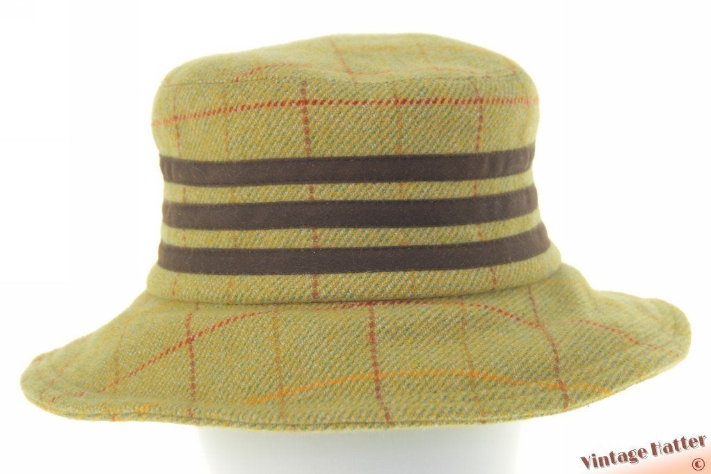 Vintage Dameshoed Hawkins zacht groen wol 55-57, Hoed, Hawkins, Zo goed als nieuw, One size fits all