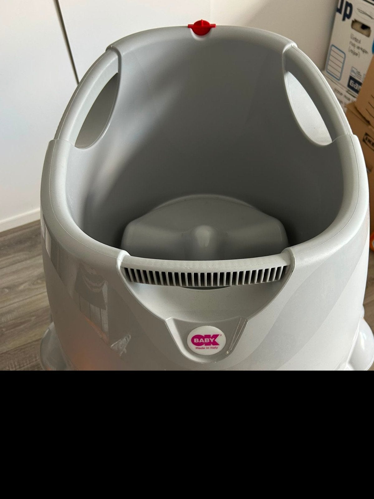 OK Baby Opla Badje Grijs, Kinderen en Baby's, Badjes en Verzorging, Ophalen, Zo goed als nieuw, Badje, Overige merken