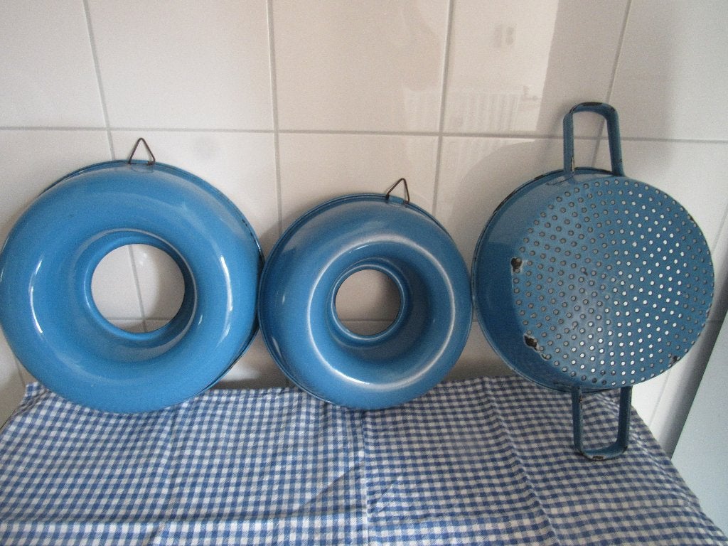 DEENS BLAUW EMAILE, Ophalen of Verzenden