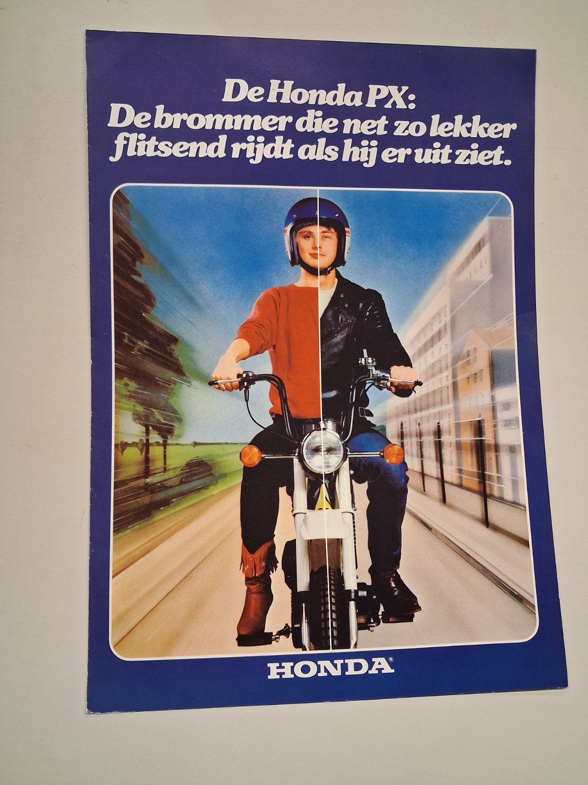 Honda PX Brommer Folder - Origineel uit de jaren '80, Fietsen en Brommers, Ophalen of Verzenden, Zo goed als nieuw