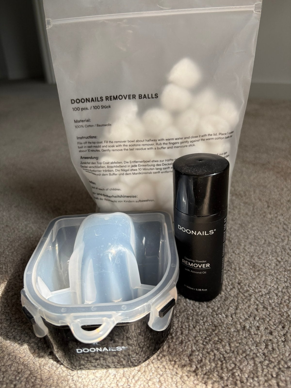 Doonails verwijderset dipping powder, Overige kleuren, Ophalen of Verzenden, Zo goed als nieuw, Handen en Nagels