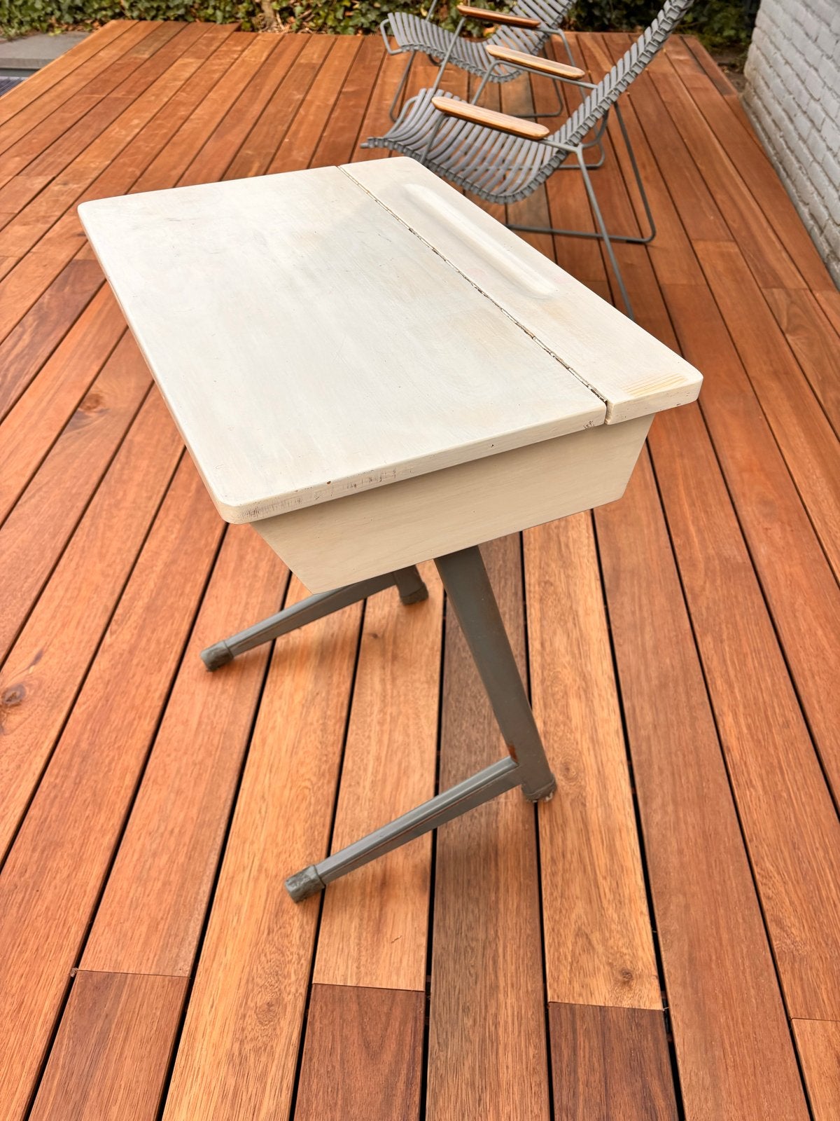 Vintage kinderbureau met opbergruimte, Antiek en Kunst, Ophalen