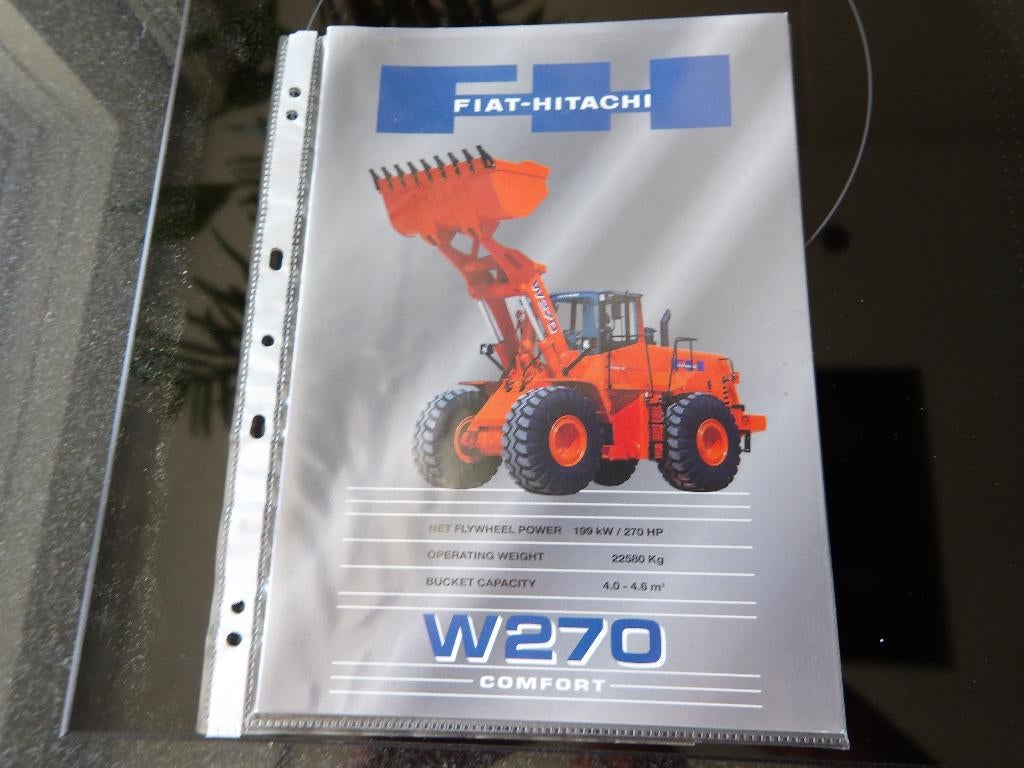 Fiat Hitachi Folder Shovel W270, Verzenden, Zo goed als nieuw, Folder