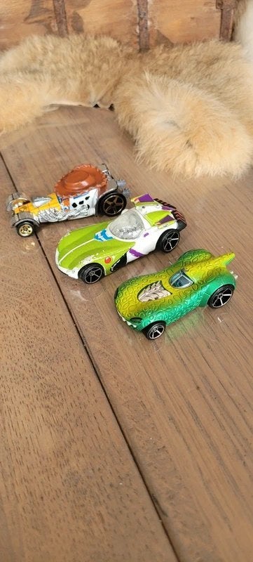 Hot Wheels Disney Pixar Toy Story Set - Woody, Buzz & Rex!, Ophalen of Verzenden, Gebruikt