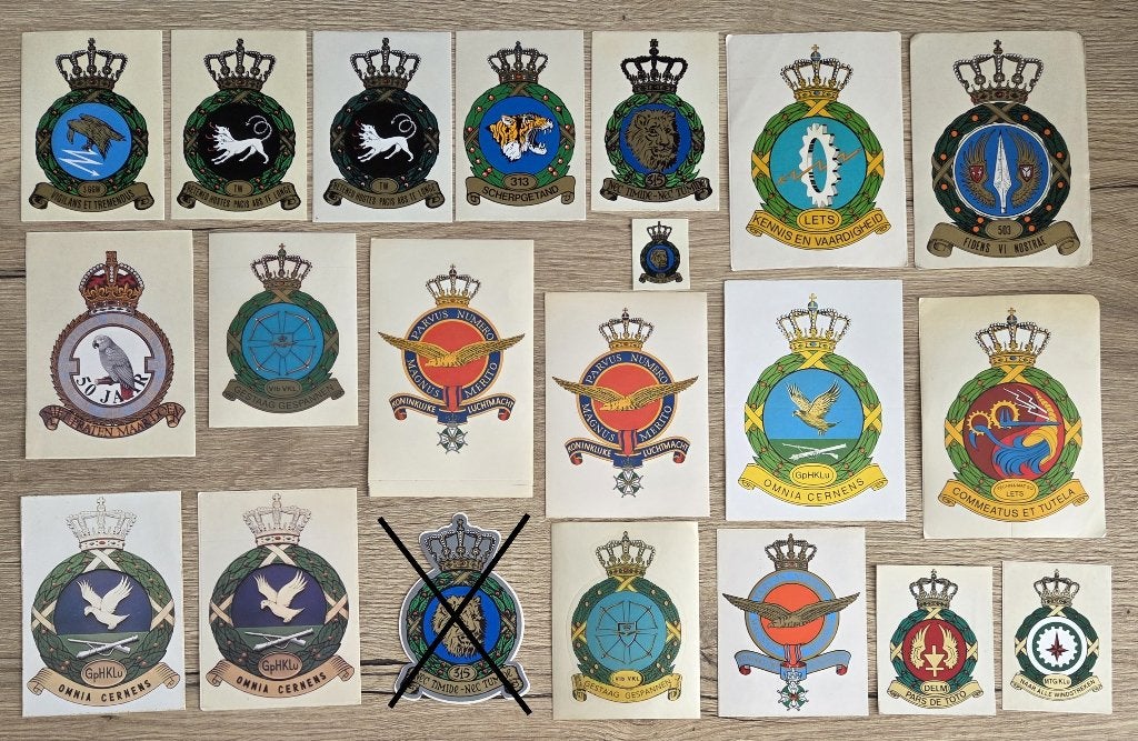 stickers Defensie/Luchtmacht KLu 38, Ophalen of Verzenden, Zo goed als nieuw