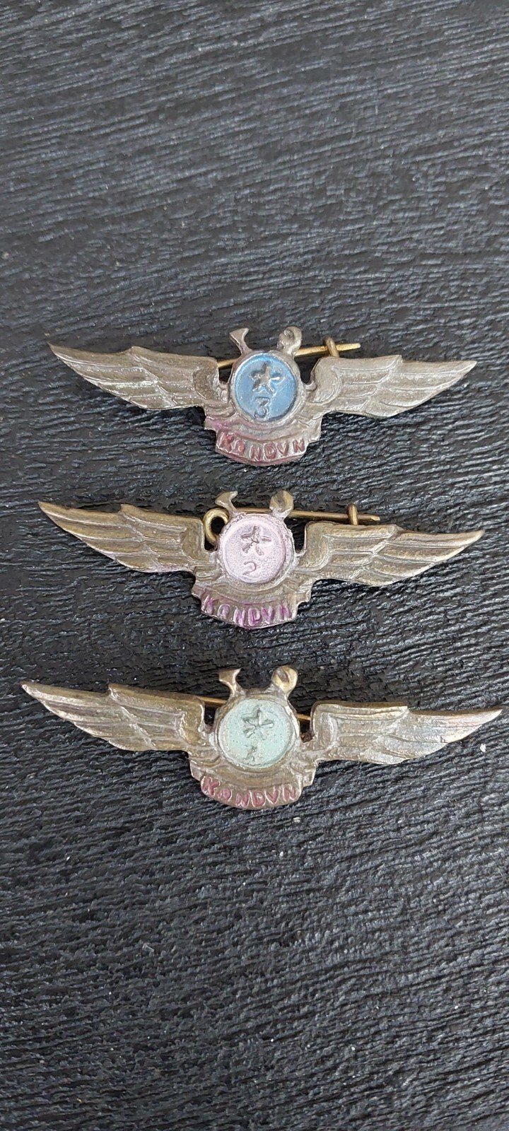 VC Air Force Air Crew Wings 1st - 2rd, 3RD Class badge , Met, Verzamelen, Ophalen of Verzenden, Luchtmacht, Amerika, Embleem of Badge
