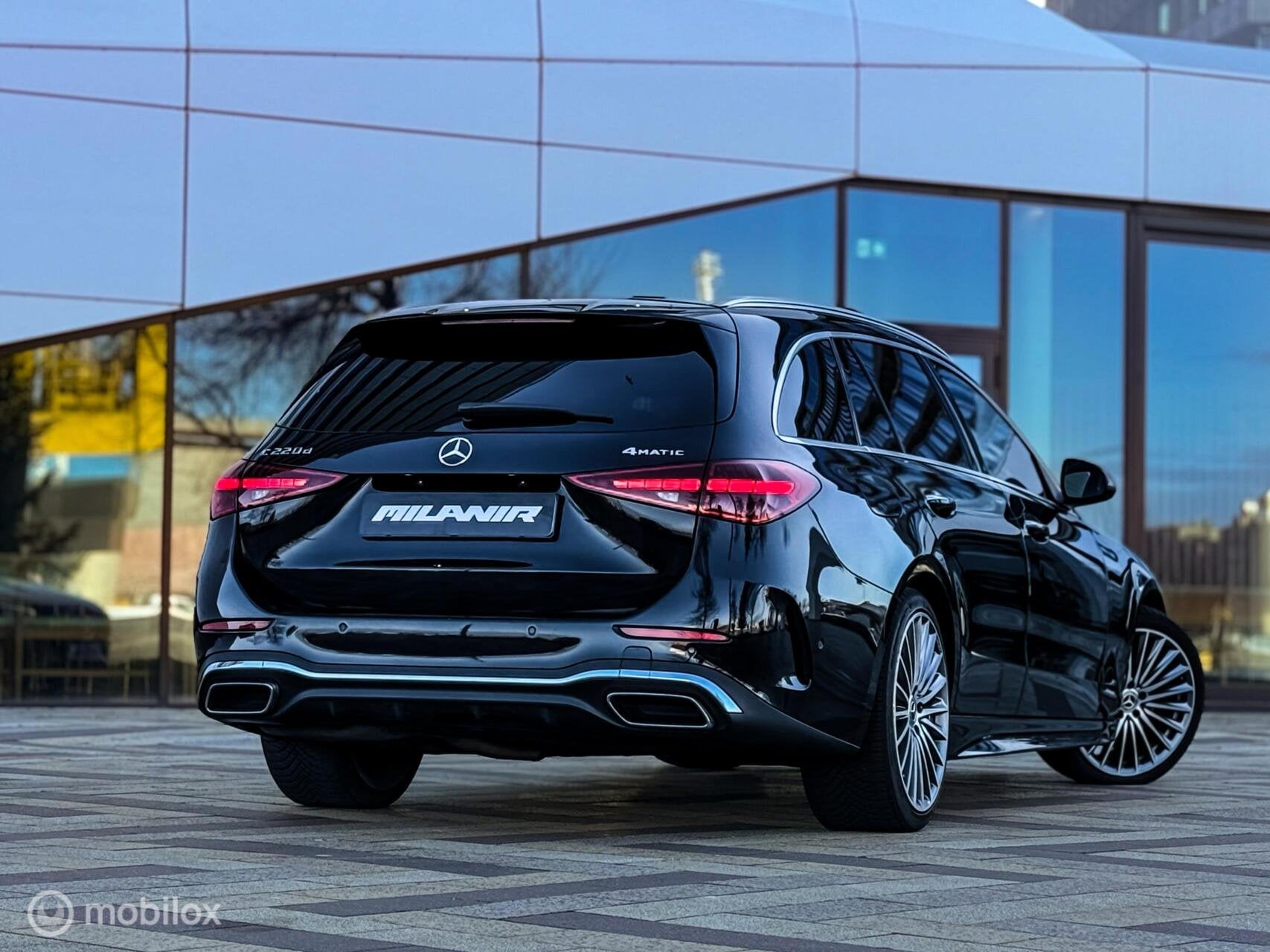 Mercedes C-klasse Estate 220d AMG Line|Pano|Memory|Burmester, Auto's, Achterwielaandrijving, Zwart, Diesel, Automatische klimaatregeling