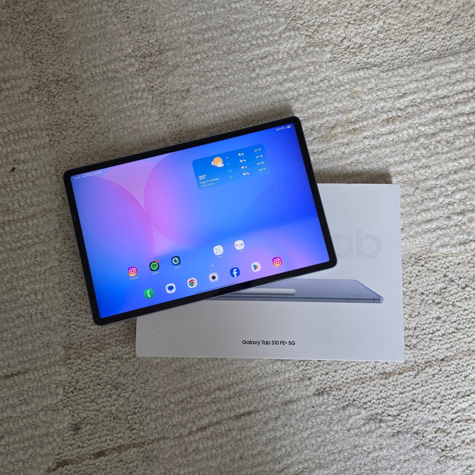 Samsung Galaxy Tab S10 FE+ 5G - Nieuwstaat met 100% batterij, Computers en Software, 13 inch of meer, Ophalen of Verzenden, Zo goed als nieuw