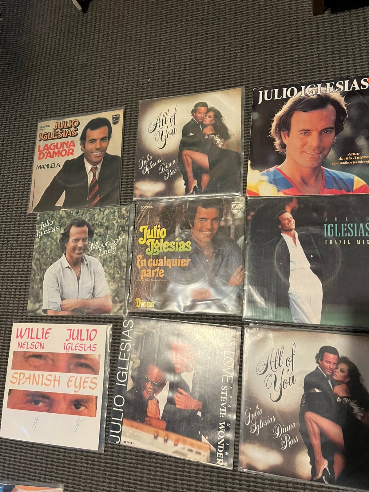 Julio Iglesias-ruime singles verzameling1-2-3, Verzenden, Zo goed als nieuw, Pop