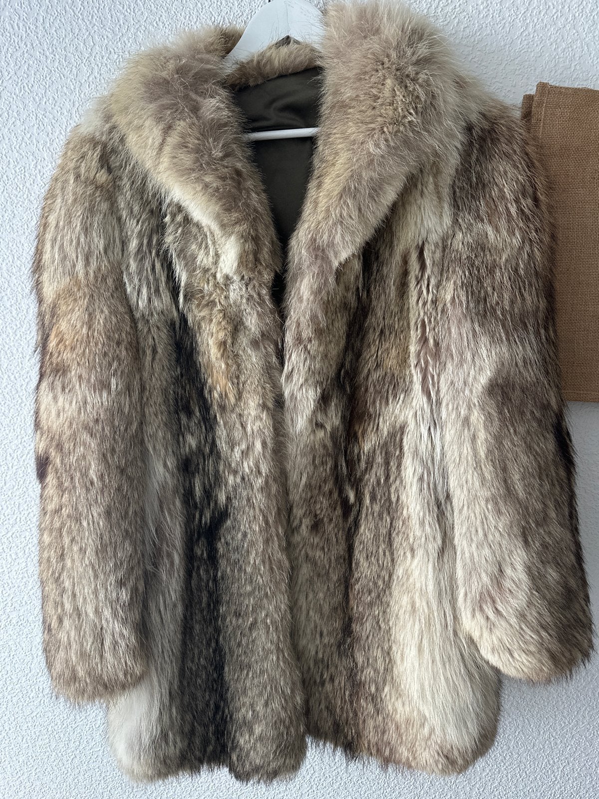 Vintage bontjas, maat M, Nieuw, Ophalen, Nieuw, Maat 38/40 (M), Meerkleurig