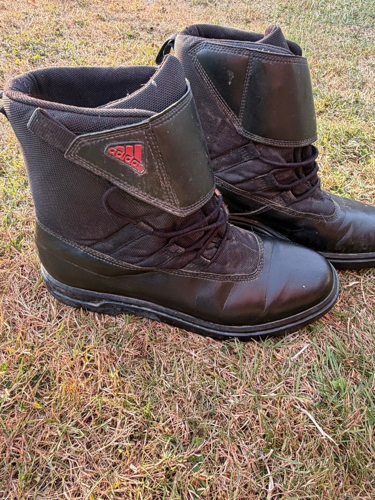 Adidas golf Boots/laarzen Zwart - Maat 44 2/3, Zwart, Boots, Ophalen of Verzenden, Gedragen