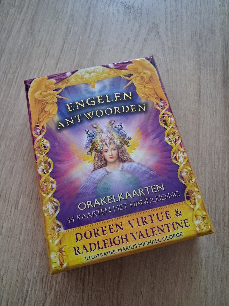 Engelen Antwoorden Doreen Virtue orakelkaarten, Boeken, Tarot of Kaarten leggen, Overige typen, Ophalen of Verzenden, Zo goed als nieuw