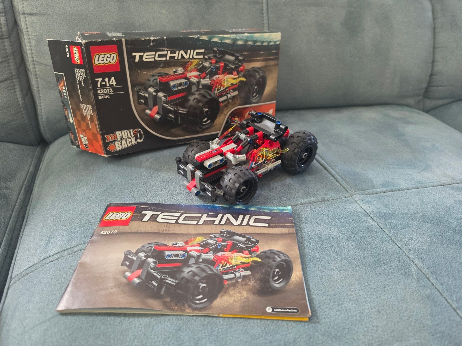 LEGO Technic 42073 BASH! met doos en handleiding, Ophalen of Verzenden, Gebruikt