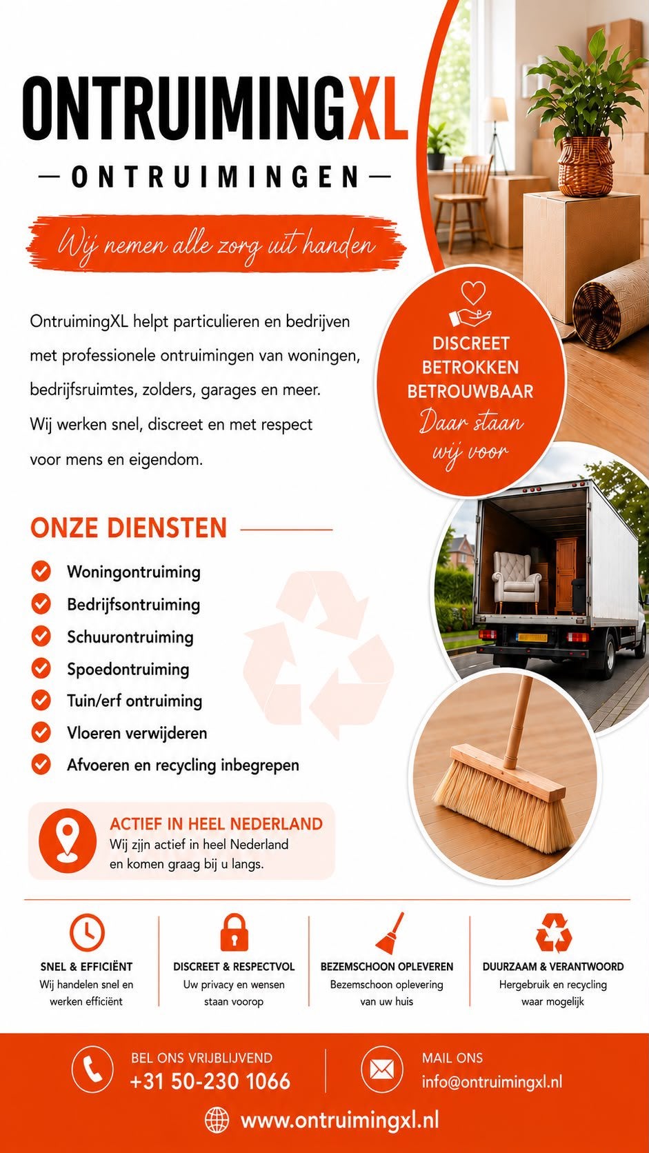 Woning,-/bedrijfsontruiming | Door heel Nederland