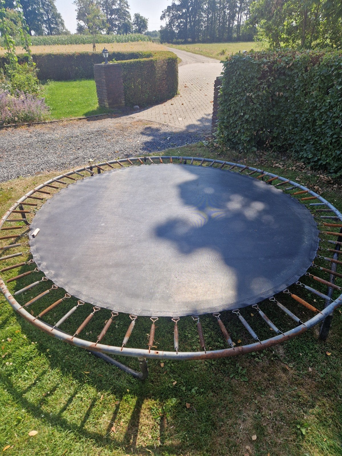 Berg trampoline, Ophalen, Gebruikt