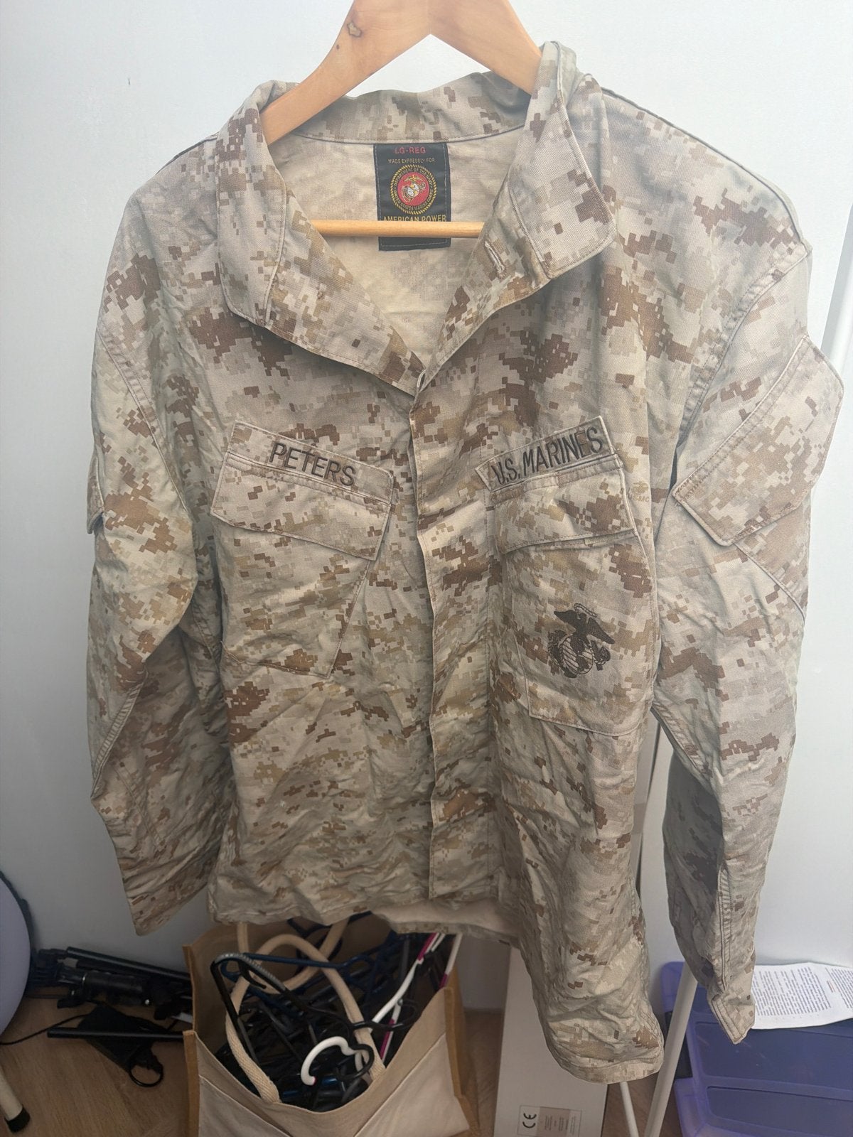 US Marines camouflage uniform jas - Peters, Verzamelen, Ophalen of Verzenden, Marine, Amerika, Kleding of Schoenen