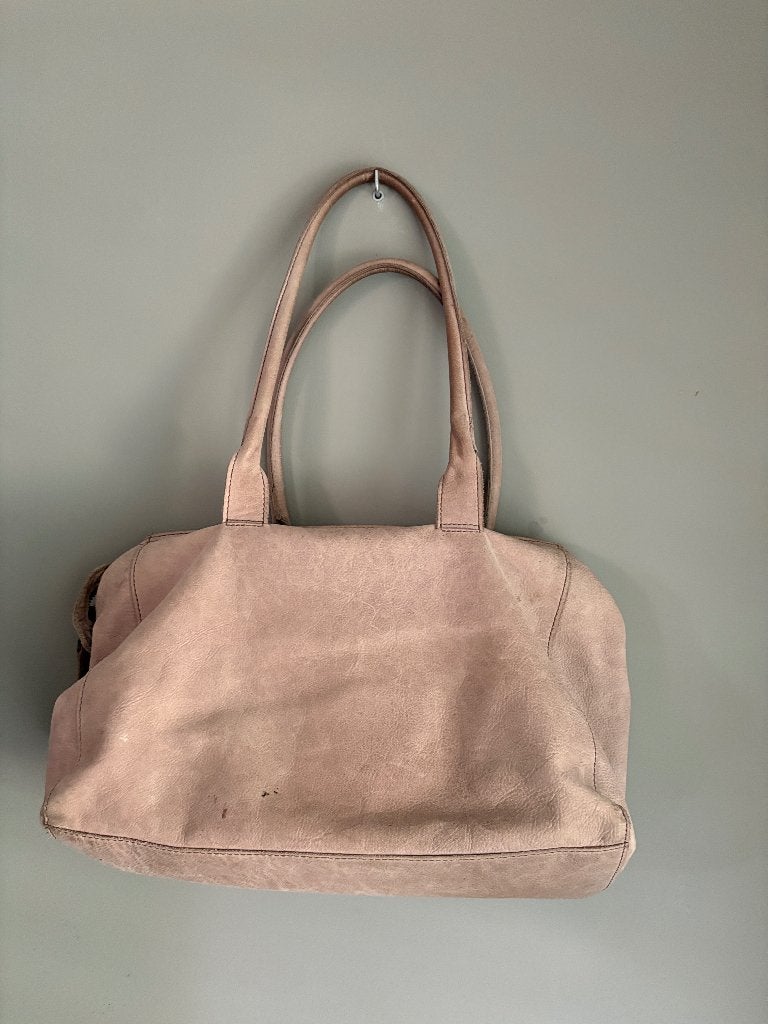 Fred de la Bretoniere shopper — taupe/roze leer, Ophalen of Verzenden, Gebruikt, Roze, Handtas