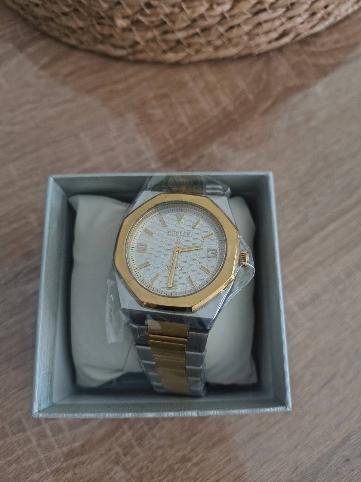 Hodler Horloge Zernex-Gold Silver - Nieuw in doos, Staal, Staal, Polshorloge, Ophalen of Verzenden