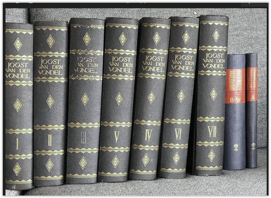 volledige werken van joost van den vondel, Ophalen, Zo goed als nieuw, Nederland