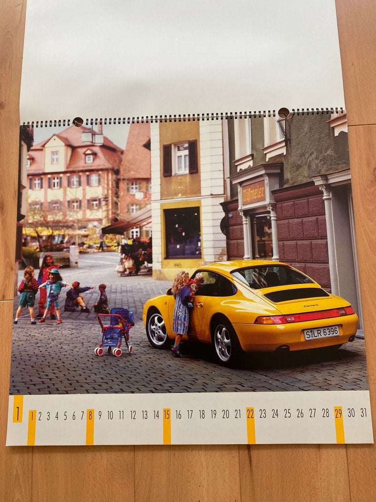 Porsche Kalender  1995 - 968, 928, 911 - Formaat 59 x 56 cm, Gelezen, Porsche, Ophalen of Verzenden, Porsche