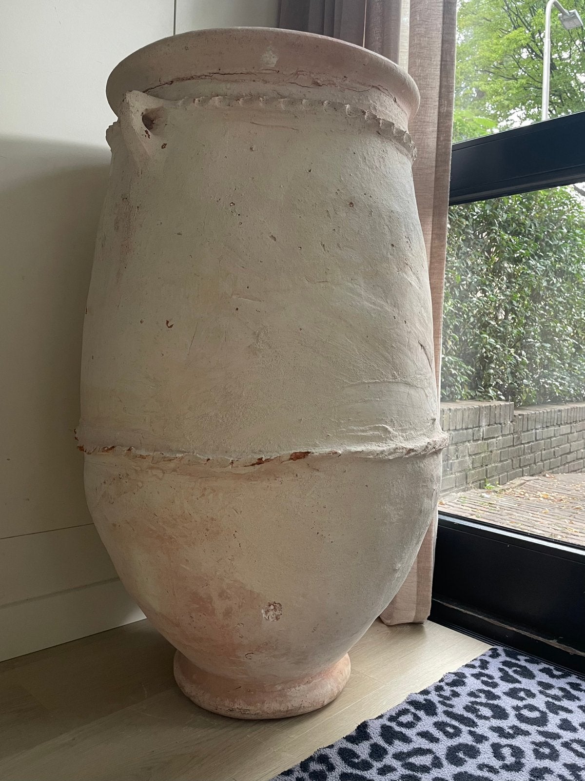 Tamegroute Marokkaans aardewerk pot, Ophalen, Gebruikt, 40 cm of meer, Rond