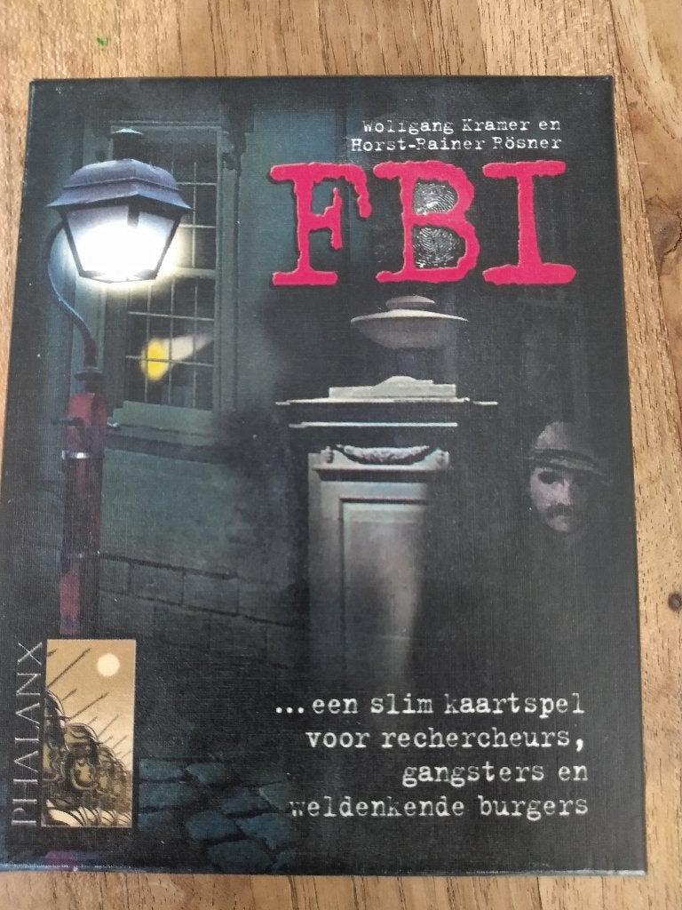 FBI kaartspel (Phalanx), Hobby en Vrije tijd, Gezelschapsspellen | Kaartspellen, Ophalen of Verzenden, Zo goed als nieuw, Phalanx