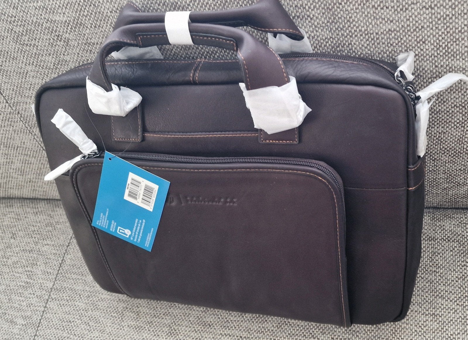 HP Elite Topload Colombian Leather Laptoptas 14 inch, Computers en Software, Bruin, Gevoerd laptopvak, Ophalen of Verzenden, 14 inch