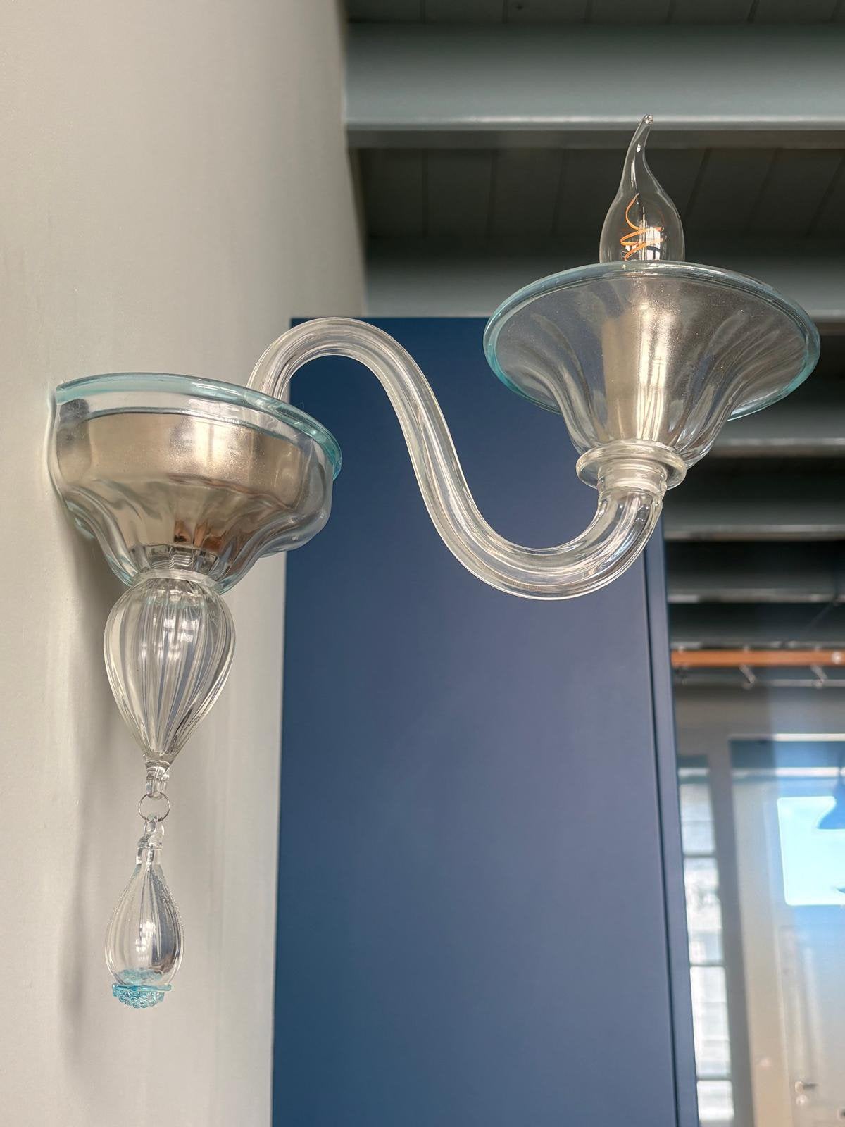 Murano glas wandlampje, Ophalen of Verzenden