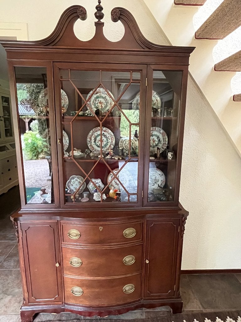Vitrine Kast, Huis en Inrichting, Kasten | Buffetkasten, Ophalen, Gebruikt, Klassiek, 25 tot 50 cm