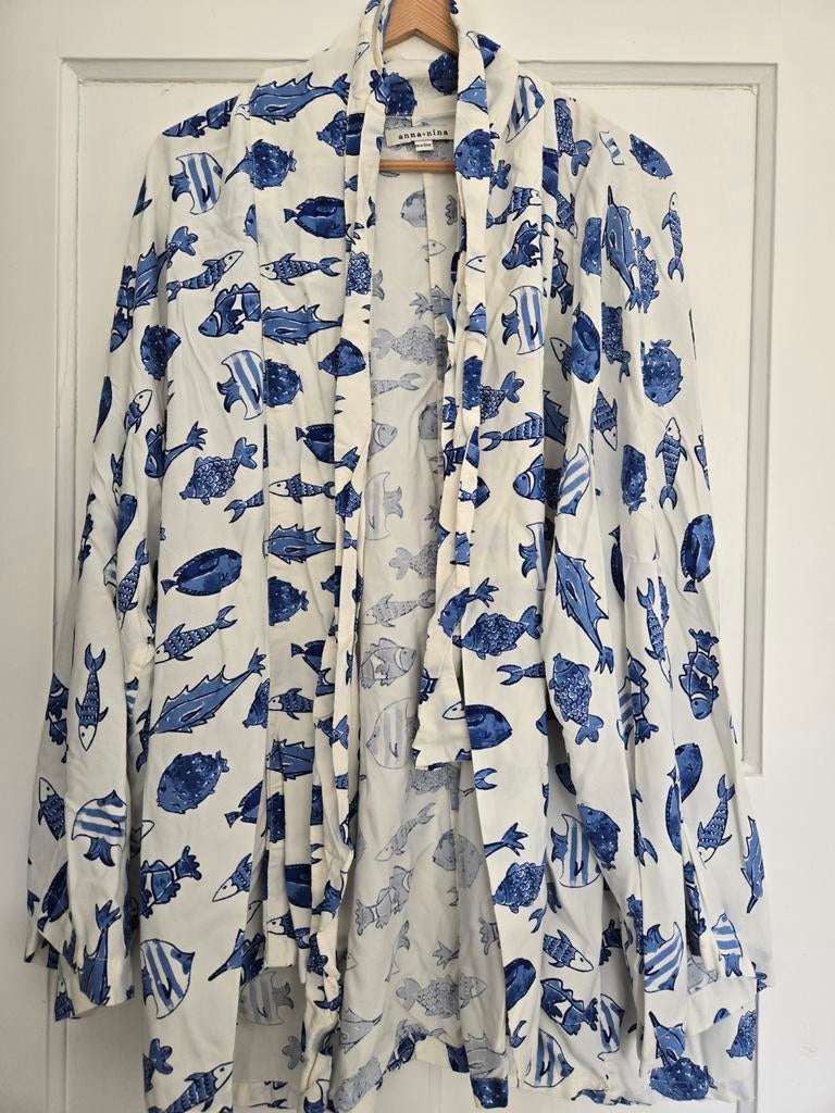 Anna Nina Kimono met vissenprint en taillekoord - Nieuw, Anna Nina, Verzenden, Nieuw